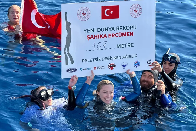 107 metrede paletsiz ‘Şahika’ rekor!