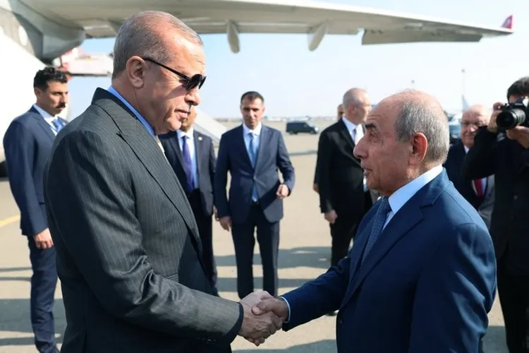 Cumhurbaşkanı Erdoğan Zafer Günü için Bakü’de